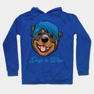 Dogs in Wigs - Funny Rottweiler Dog Hoodie